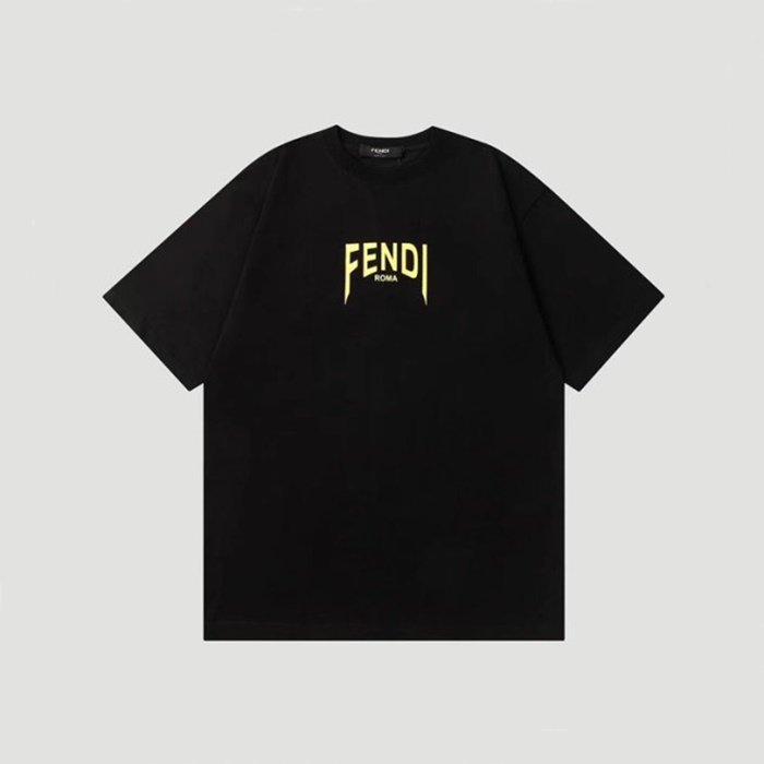 ェンディメンズブラッククルーネック半袖Tシャツc207