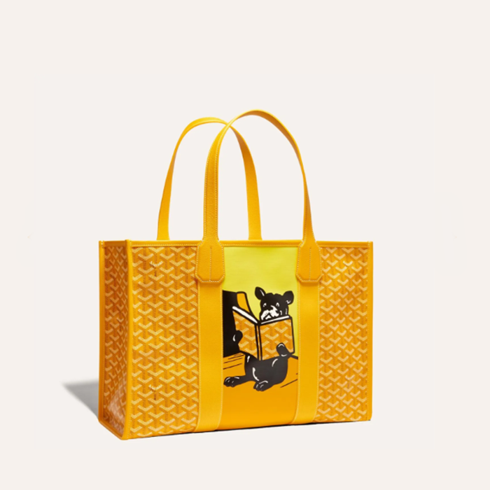 ゴヤールユニセックスイエローヴィレットトートバッグb1013