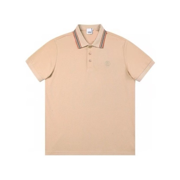 バーバリーメンズキャメルポロ半袖Tシャツc288