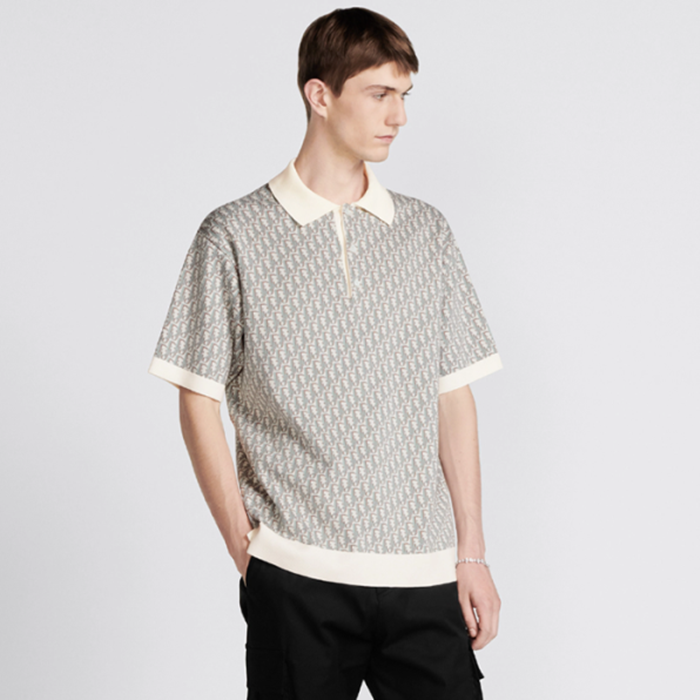 ディオールメンズグレーポロ半袖Tシャツc292