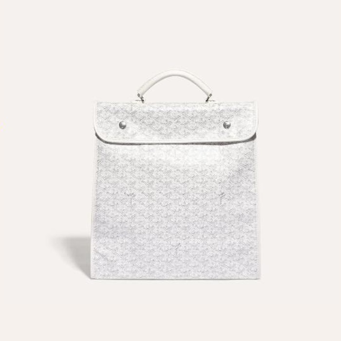 ゴヤールユニセックスホワイトサンレジェバックパックb1049