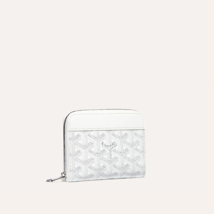 ゴヤールユニセックスマティニョンホワイト二つ折り財布w51