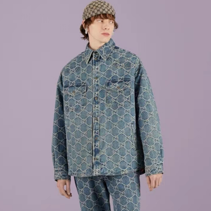 グッチメンズブルージャケットc326