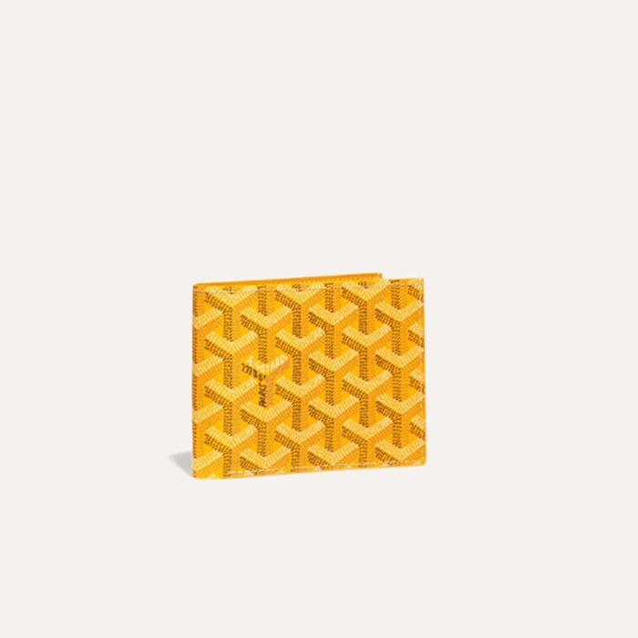 ゴヤールユニセックスイエローヴィクトワール財布w54