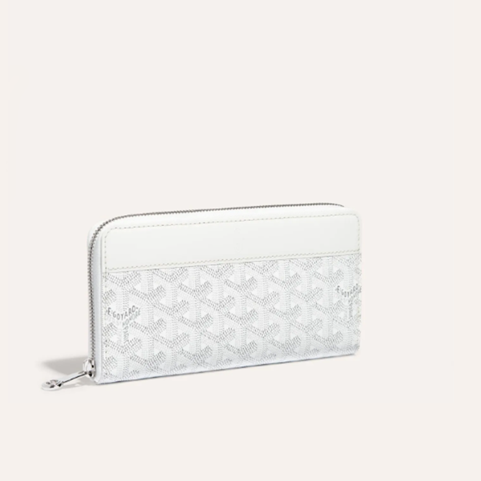 ゴヤールユニセックスマティニョンホワイト二つ折り財布w70