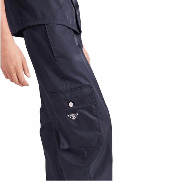 プラダメンズカジュアルネイビーパンツc340