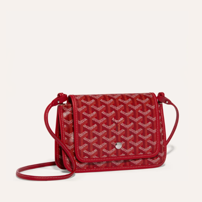 ゴヤールユニセックスレッドプリュメクラッチバッグb1179