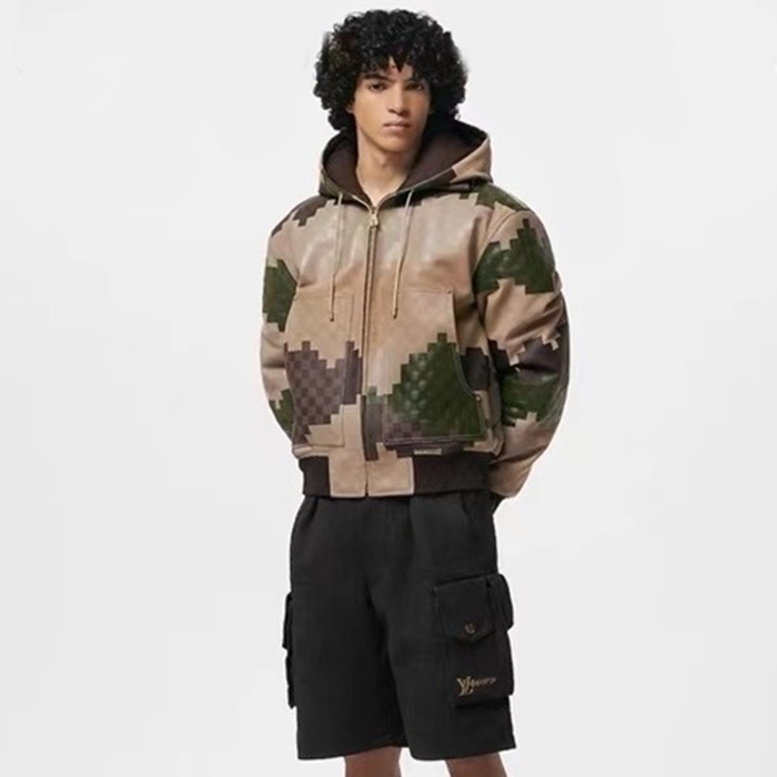 ルイヴィトンメンズブラックショートパンツc334