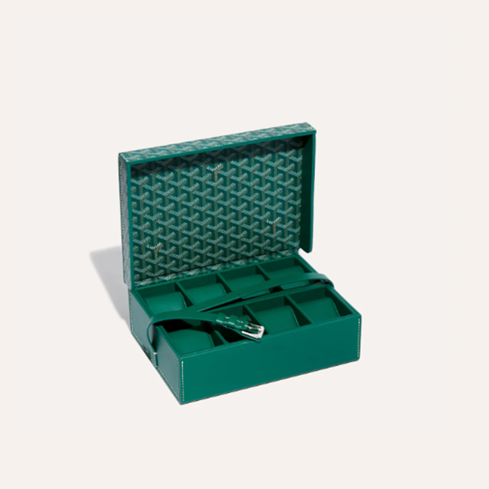 ゴヤールユニセックスグリーン時計ケースb1393