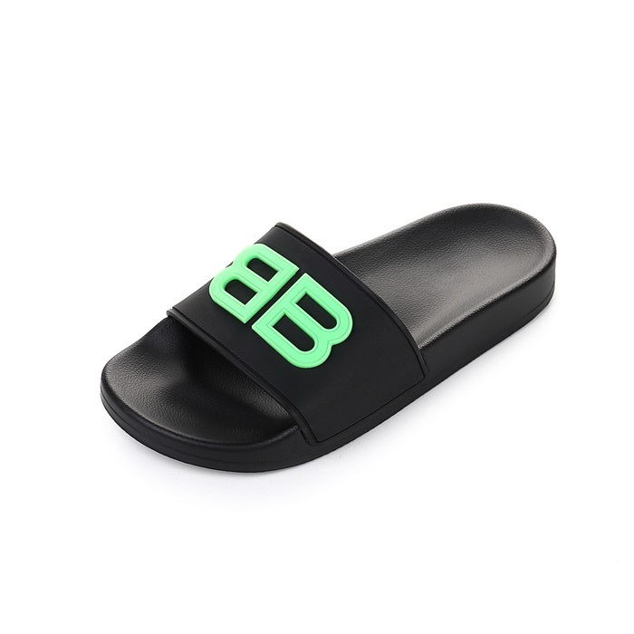 バレンシアガユニセックスブラックスリッパs213