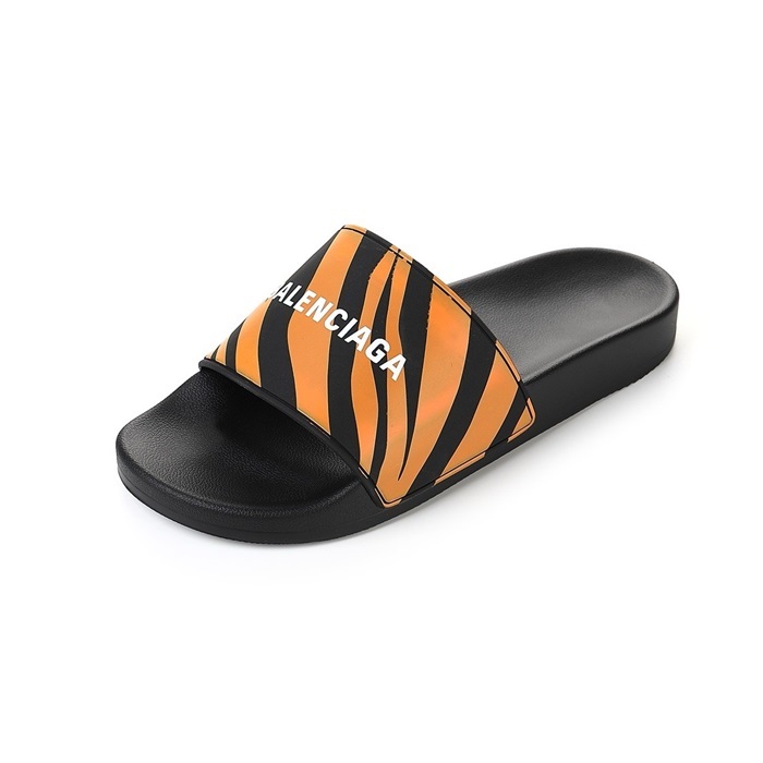 バレンシアガユニセックスオレンジスリッパs225