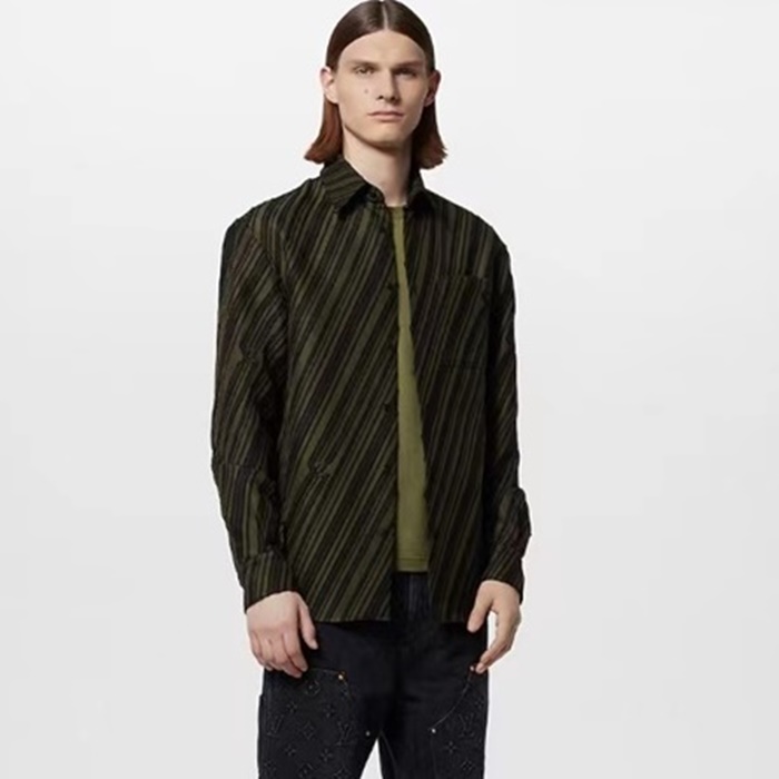 ルイヴィトンメンズカーキシャツc350