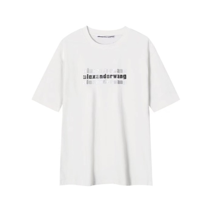 アレクサンダーワンメンズホワイト半袖Tシャツc241