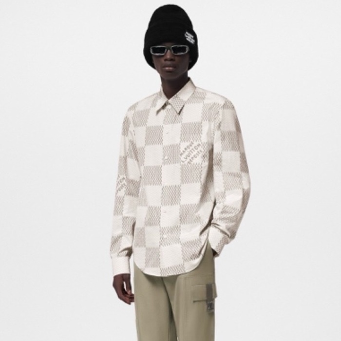 ルイヴィトンメンズグレーシャツc349