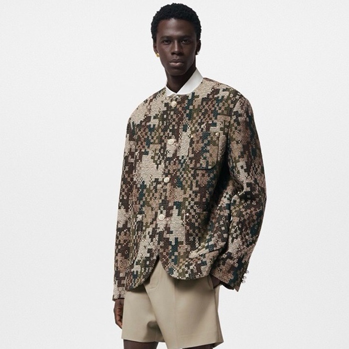 ルイヴィトンメンズカーキジャケットc351