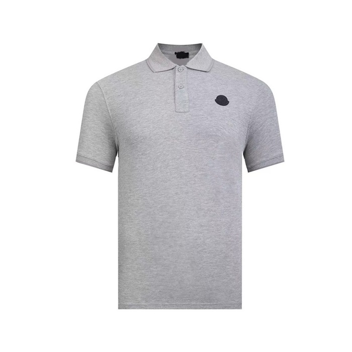 モンクレールメンズグレーポロ半袖Tシャツc196