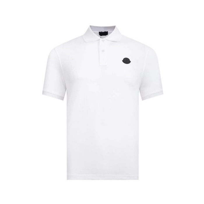 モンクレールメンズホワイトポロ半袖Tシャツc197
