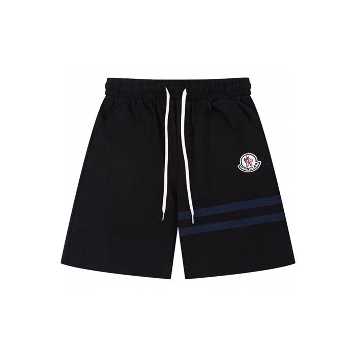 モンクレールメンズブラックショートパンツc198