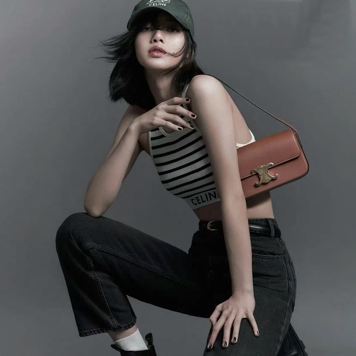 セリーヌレディースホワイトタンクトップc361