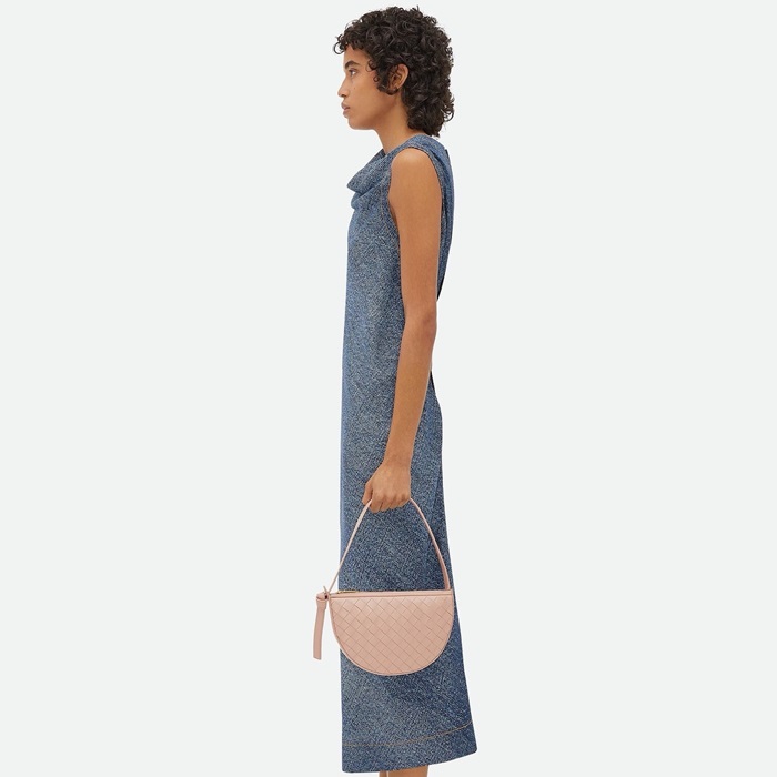 ボッテガヴェネタレディースピンクサンライズショルダーバッグb462