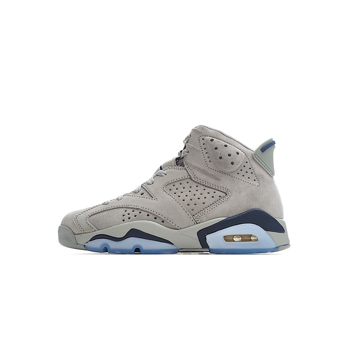 ナイキメンズグレーハイトップスニーカー6s489