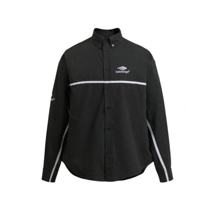 バレンシアガメンズブラックシャツc378