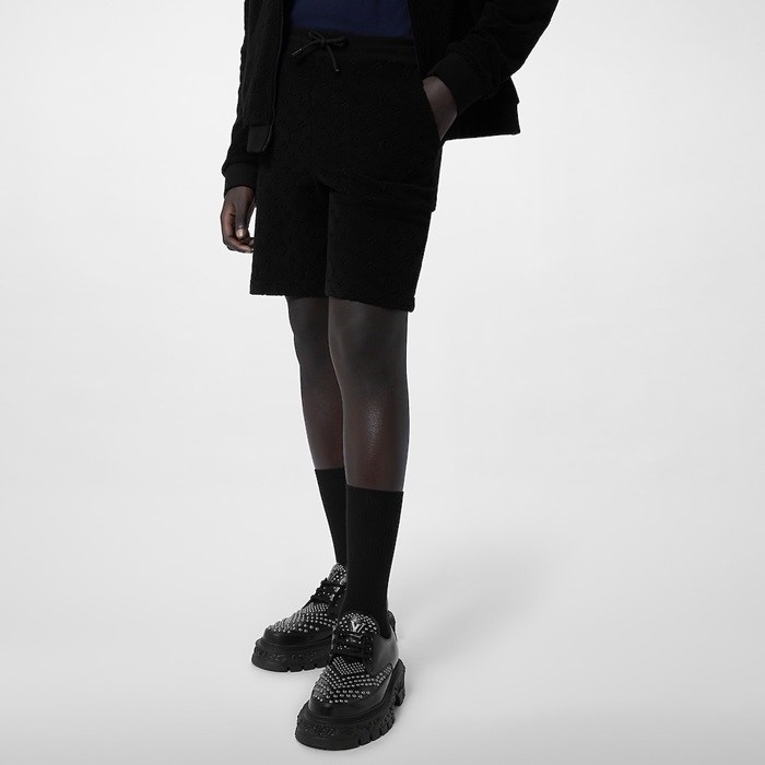 ルイヴィトンメンズブラックショートパンツc390