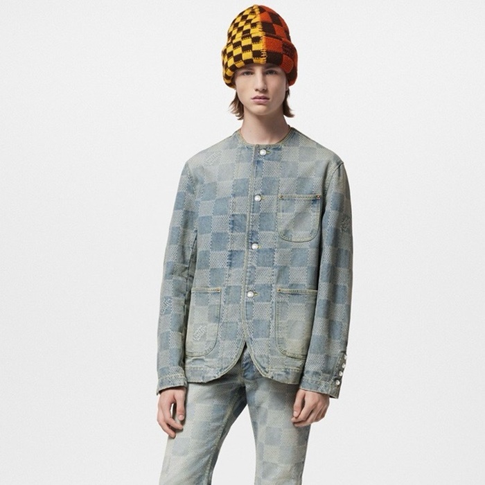 ルイヴィトンメンズブルージャケットc407