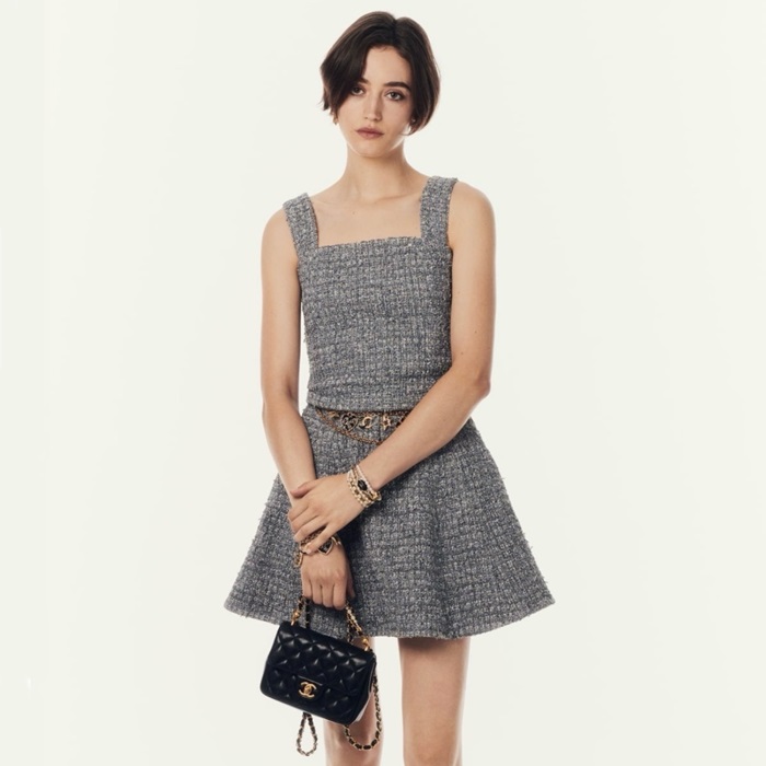 シャネルレディース24ブラックショルダーバッグ24b1518