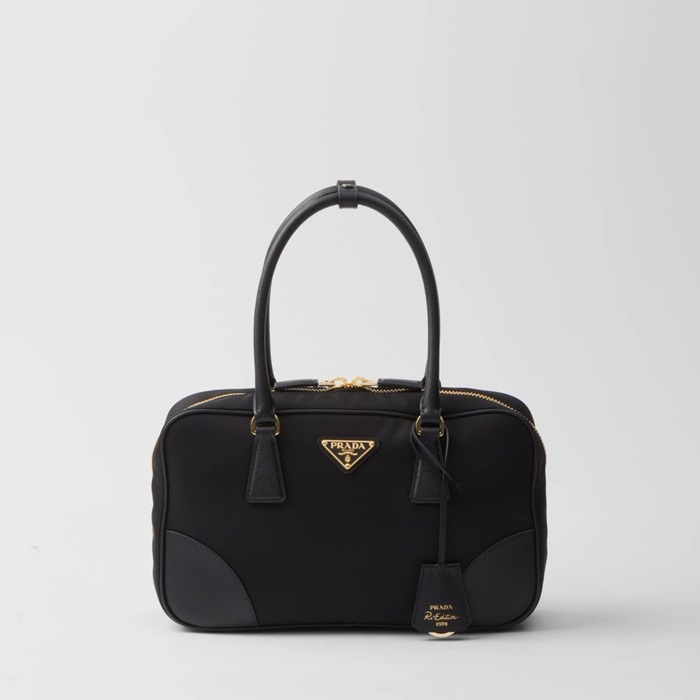 プラダレディースブラックリイシディション1978ハボバッグb1540
