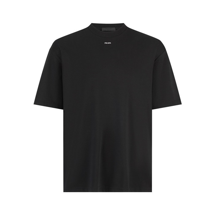 プラダメンズブラック半袖Tシャツc414