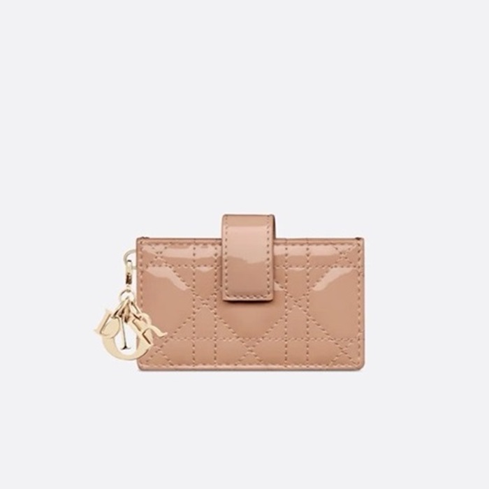 ディオールレディースピンクカードケースw184