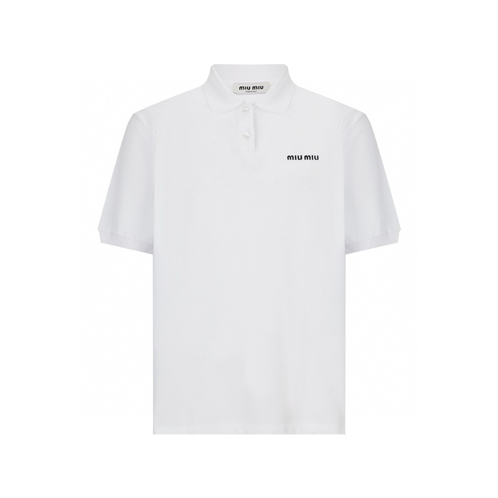 ミュウミュウユニセックス半袖ポロシャツc446