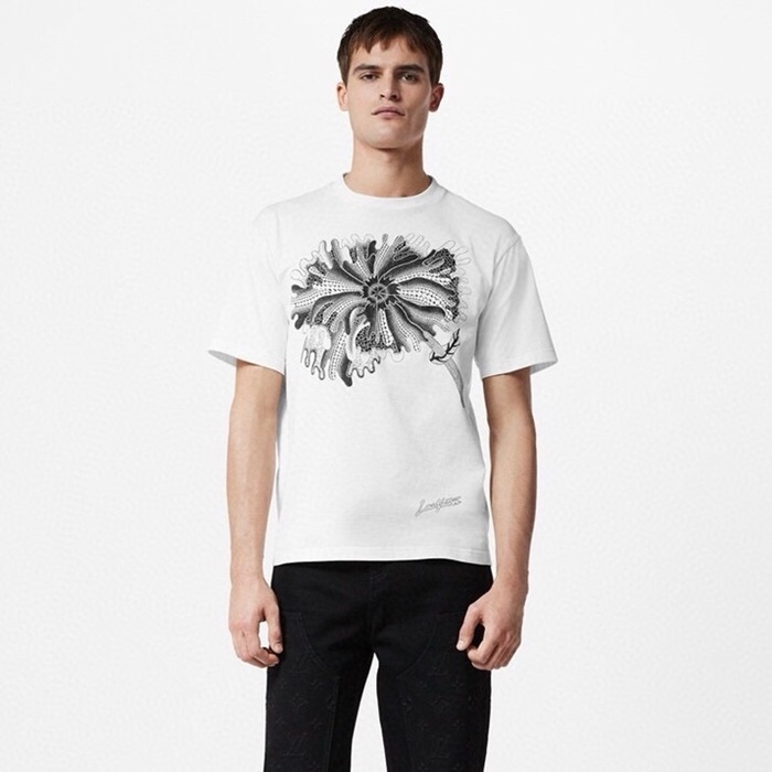 ルイヴィトンメンズホワイト半袖Tシャツc448