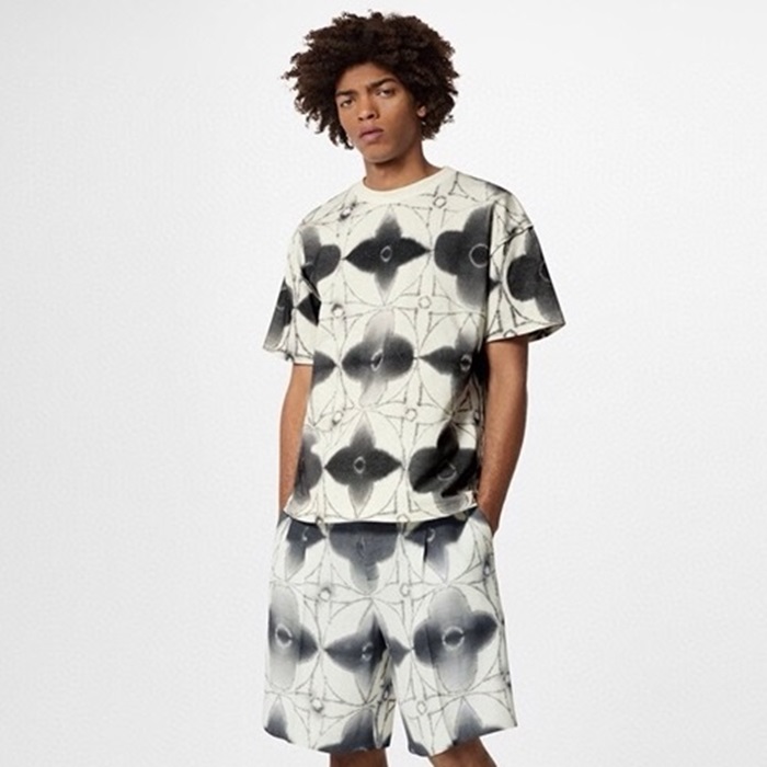 ルイヴィトンメンズブラック半袖Tシャツc449