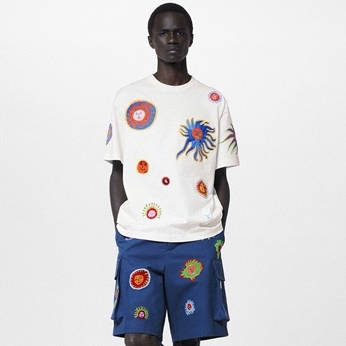 ルイヴィトンメンズホワイト半袖Tシャツc452