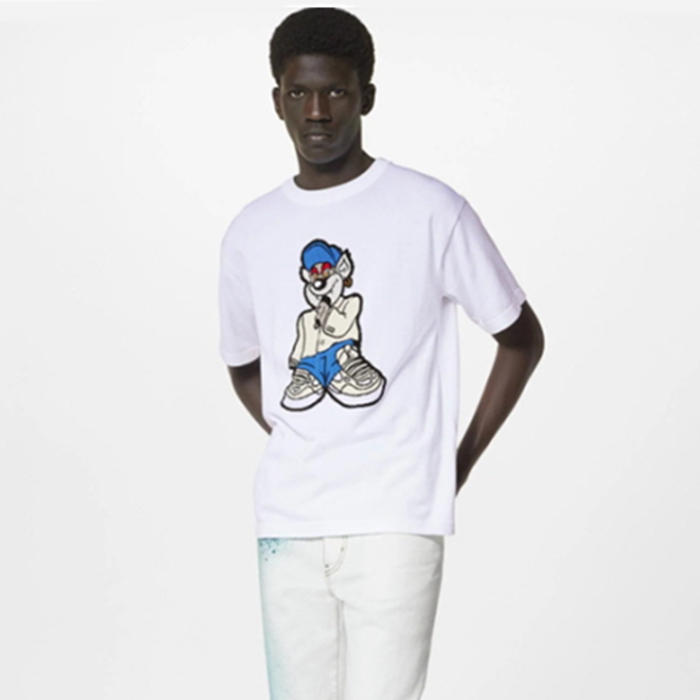 ルイヴィトンメンズホワイト半袖Tシャツc378