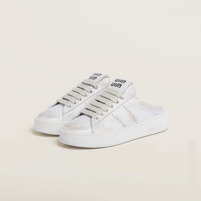 ミュウミュウレディースホワイトスニーカーs599