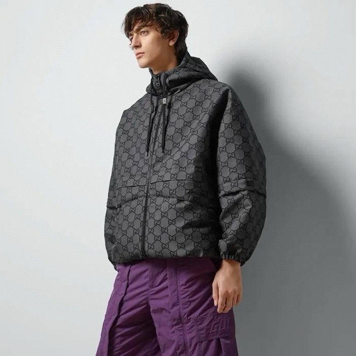 グッチメンズブラックジャケットc495