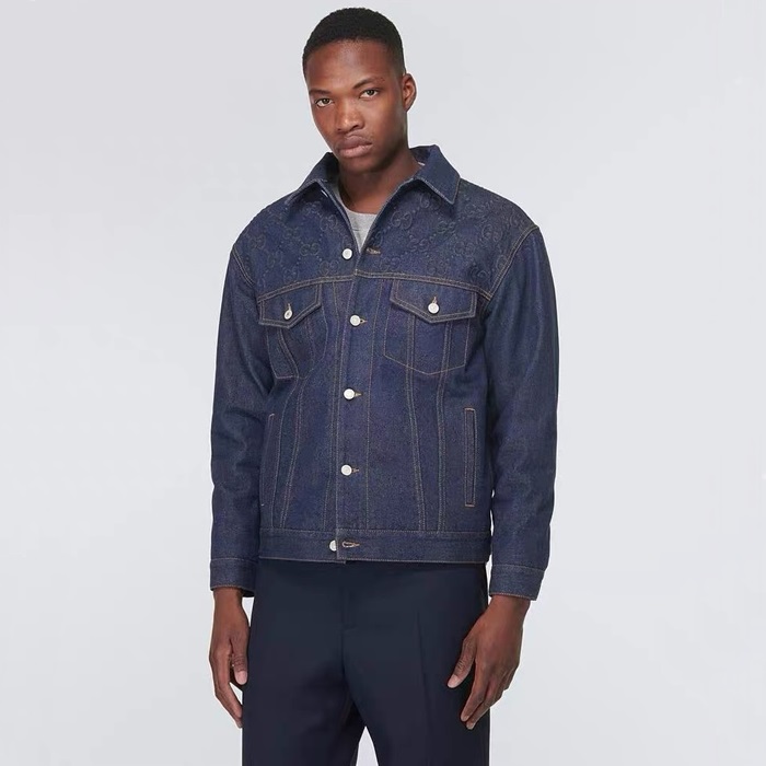 グッチメンズブルージャケットc500