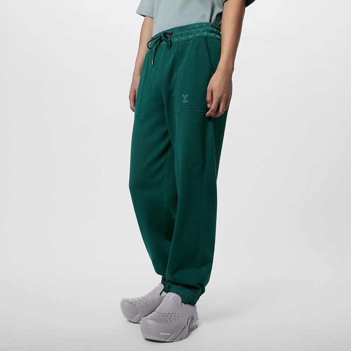 ルイヴィトンメンズグリーントレーニングパンツc505