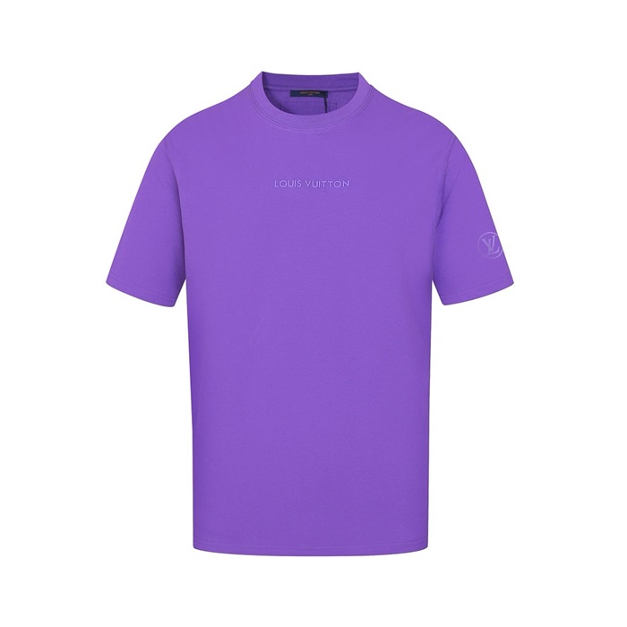 ルイヴィトンメンズパープル半袖Tシャツc513