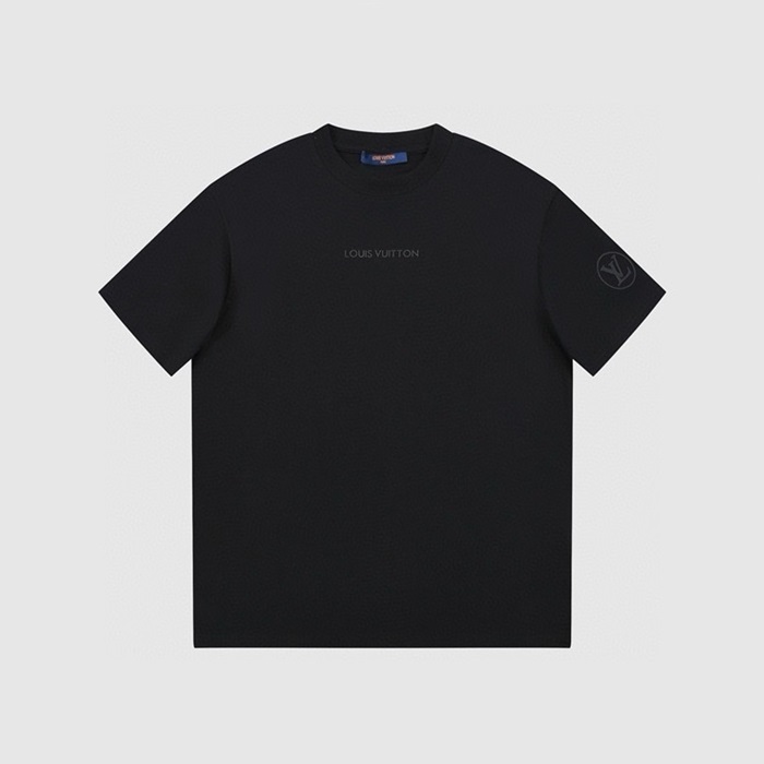 ルイヴィトンメンズブラック半袖Tシャツc553