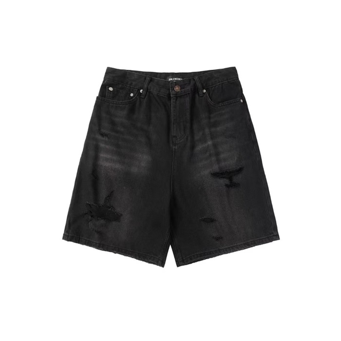 バレンシアガメンズブラックショートパンツc470