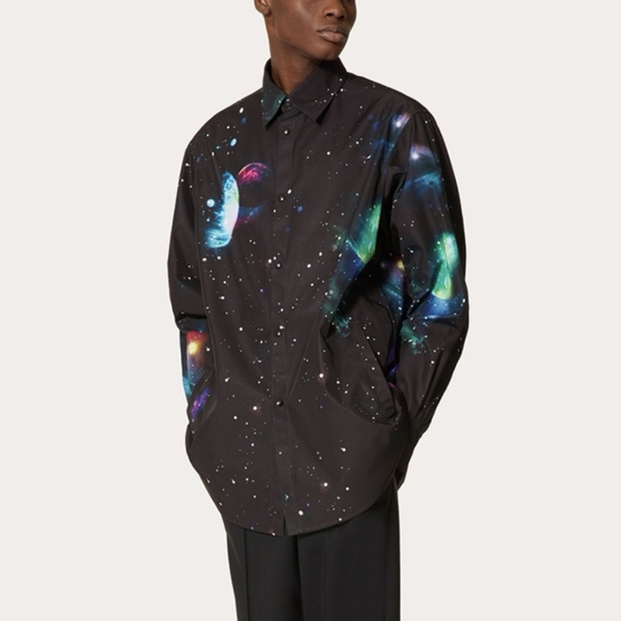 ルイヴィトンメンズブラックシャツc566