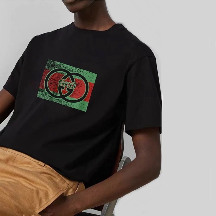 グッチユニセックスブラックシャツc603