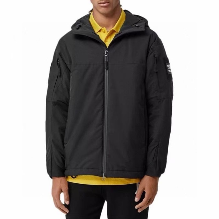 バーバリーメンズブラックダウンジャケットc615