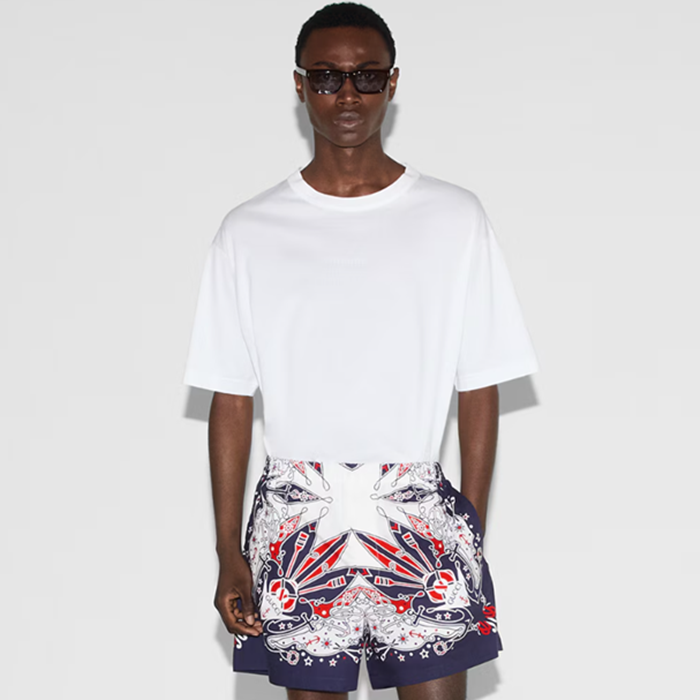 グッチメンズブルーショートパンツc371