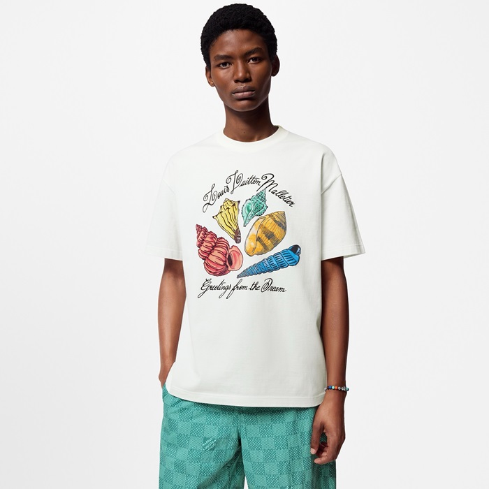 ルイヴィトンメンズホワイト半袖Tシャツc618