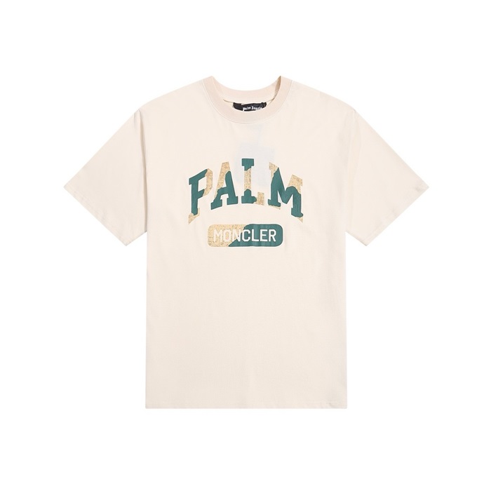 パームエンジェルスメンズアイボリー半袖Tシャツc667